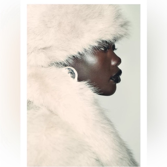 ZARA SHORT FAUX FUR LAPEL
COLLAR COAT - Picture 14 of 15